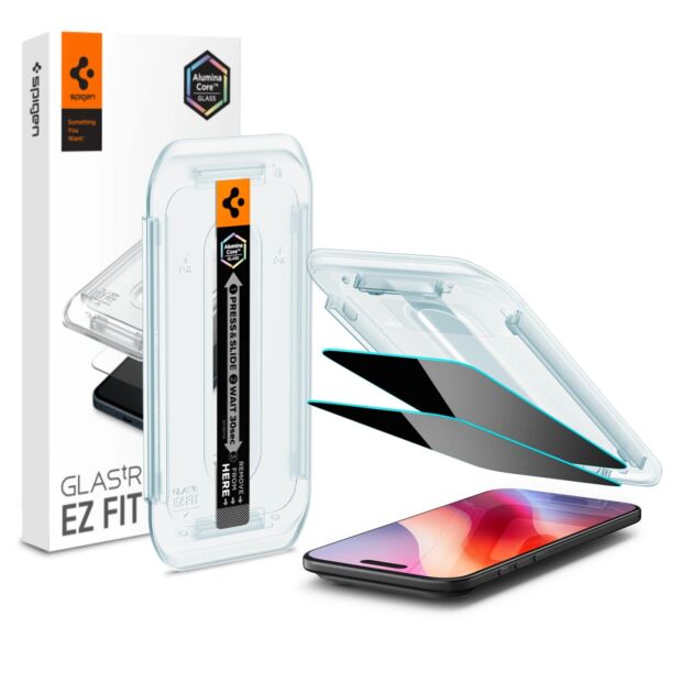 Захисне скло Spigen Glas.tR EZ FIT Privacy 2-Pack до iPhone Air Clear (AGL09862)