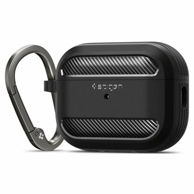 Чохол Spigen Rugged Armor case до Apple AirPods Pro 2 Black (ACS05482)