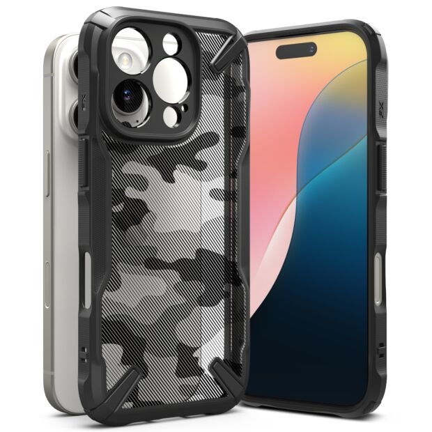 Чехол Ringke Fusion X для iPhone 16 Pro Max Camo Black (FX905E73)