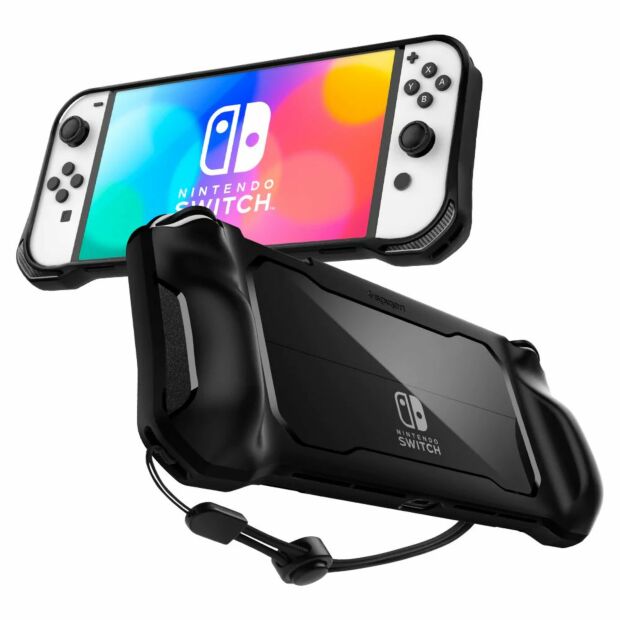 Чехол Spigen Rugged Armor для Nintendo Switch OLED Black (ACS04020)