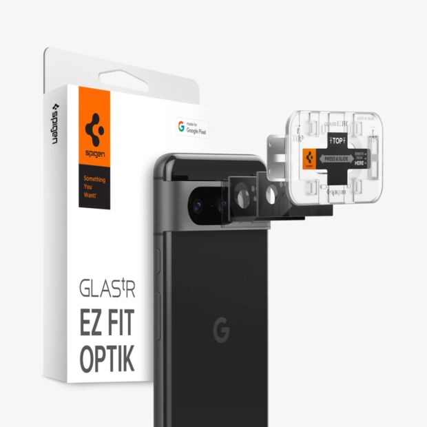 Захисне скло на камеру Spigen EZ Fit Optik Lens Protector 2-Pack до Google Pixel 8 Black (AGL06352)