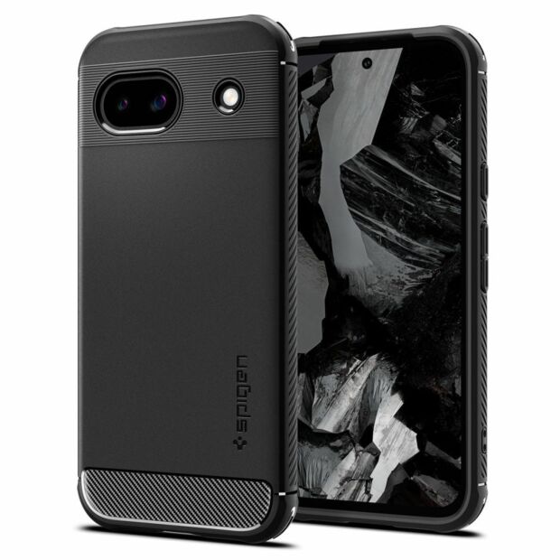 Чохол Spigen Rugged Armor до Google Pixel 8a Matte Black (ACS07259)