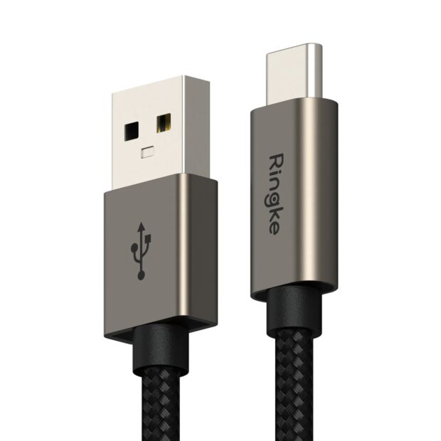 Дата-кабель Ringke Fast Charging Basic Cable USB-A to USB-C 60W 1m Black (CB811S02RS)