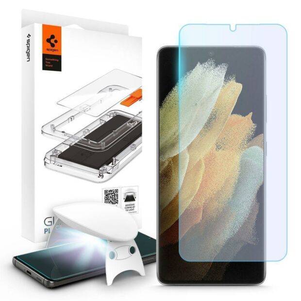 Захисне скло Spigen Glas.TR Platinum UV Tray для Samsung Galaxy S21 Ultra Clear (AGL02527)