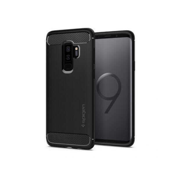 Чохол Spigen Rugged Armor для Samsung Galaxy S9 Plus Matte Black (593CS22921)