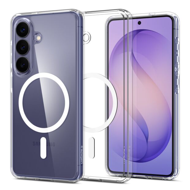 Чохол Spigen Ultra Hybrid MagFit (Qi2 Compatible) до Samsung Galaxy S26+ Plus Clear White (ACS10709)