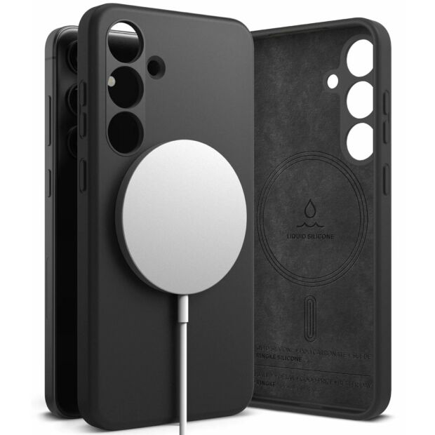 Чохол Ringke Silicone Magnetic для Samsung Galaxy S24 Black (SIMG801SE55)