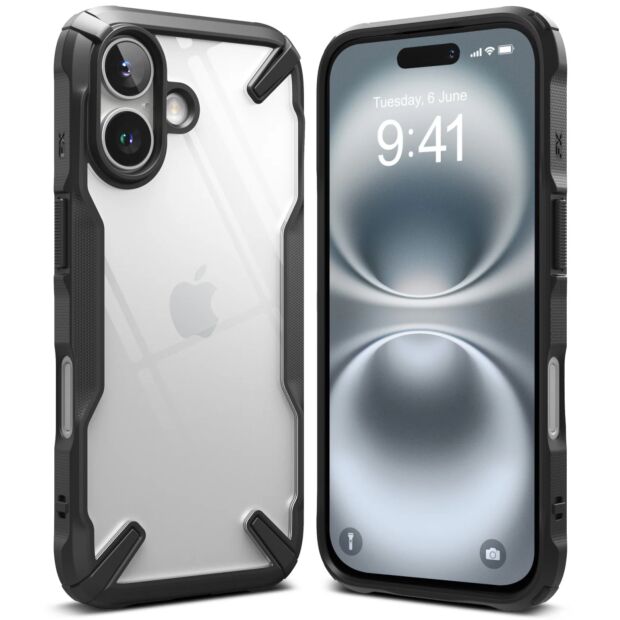 Чехол Ringke Fusion X для iPhone 16 Black (FX902E55)