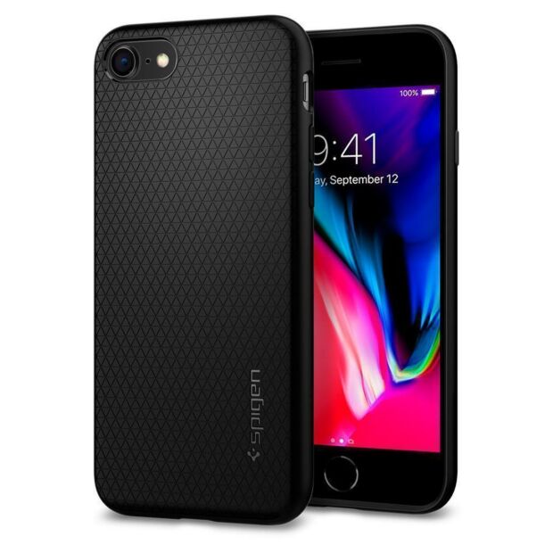 Чехол Spigen Liquid Air для iPhone 8/7/SE(2020/2022) Black (042CS20511)