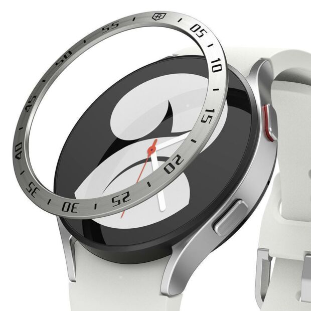 Накладка Fusion Bezel Styling для Galaxy Watch 4 44mm Stainless Steel Silver (GW4-44-01)