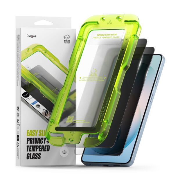 Захисне скло Ringke Easy Slide Privacy Tempered Glass 2-Pack до Samsung Galaxy S26+ Plus (G4as1232)