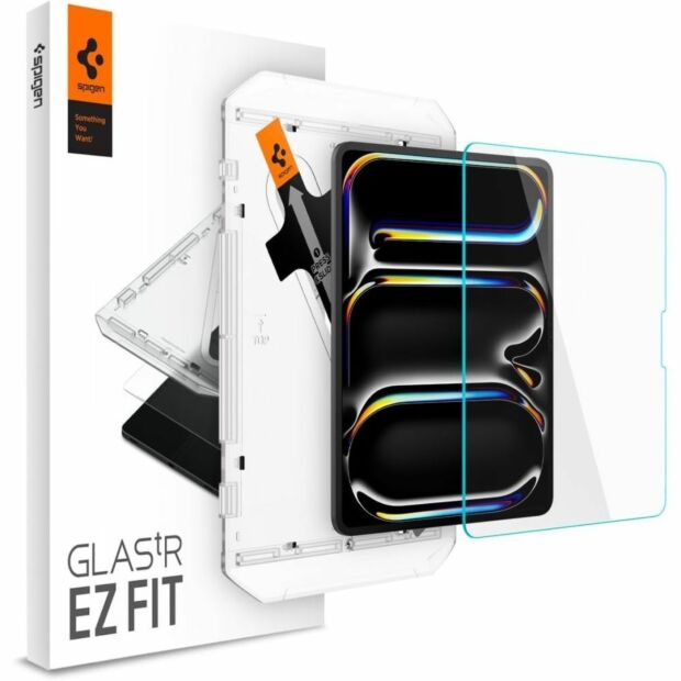 Защитное стекло Spigen Glas.tR EZ Fit для iPad Pro 13'' (2024/2025) Clear (AGL07793)