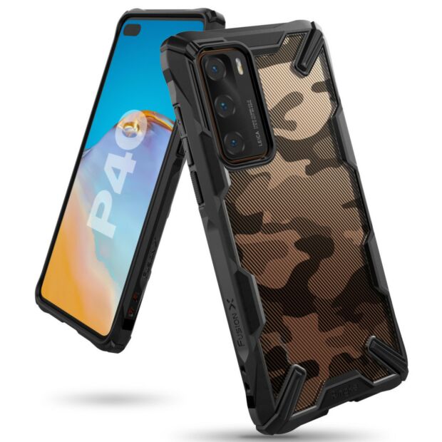 Чехол Fusion X Design для Huawei P40 Camo Black ( XDSG0031)