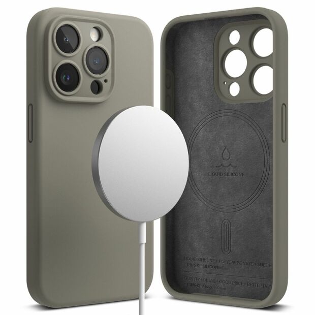 Чехол Fusion Silicone Magnetic для iPhone 15 Pro Gray (SIMG756SE64)