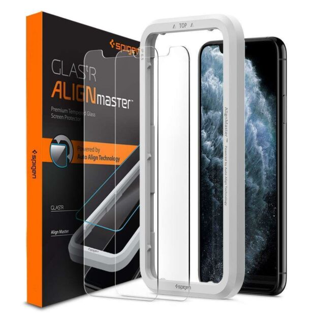 Защитное стекло Spigen Glas.tR Align Master 2-Pack для iPhone 11 Pro/ XS/ X Clear (AGL00109)