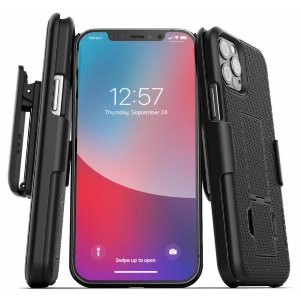 Чехол Encased Duraclip with Holster для iPhone 12 / 12 Pro Black (HC128)