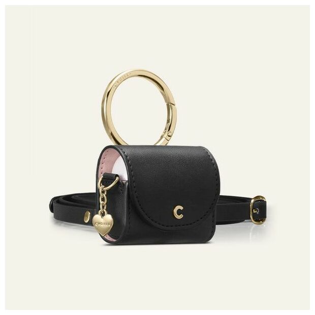 Чехол Cyrill Mini Bag для Apple AirPods 3 Classic Leather Black (ASD02158)