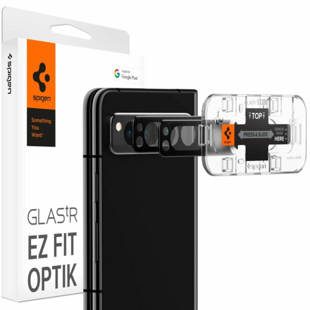 Захисне скло на камеру Spigen EZ Fit Optik Lens Protector 2-Pack до Google Pixel Fold Black (AGL06207)