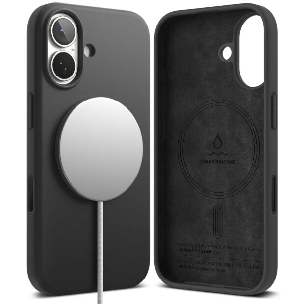 Чохол Ringke Silicone Magnetic для iPhone 17 Black (SIMG1104E55)