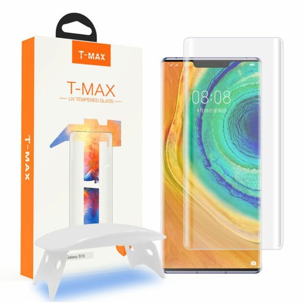Защитное стекло T-Max UV Glass для Huawei Mate 30 Pro Clear