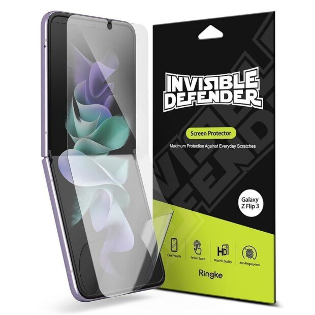 Защитная плёнка Fusion Invisible Defender (2шт.) для Samsung Galaxy Z Flip 3 Clear (S19P043)