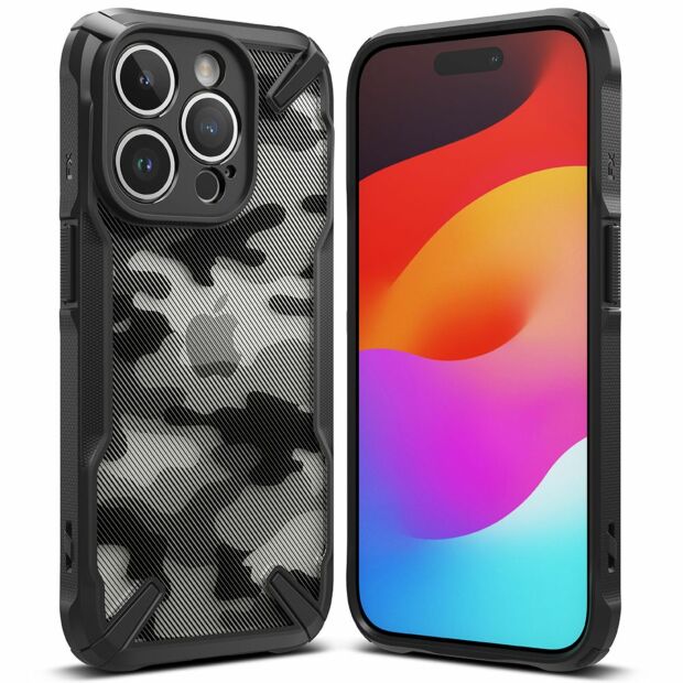 Чохол Fusion X до iPhone 15 Pro Max Camo Black (FX744E73)