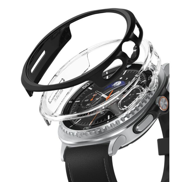 Чехол Ringke Slim (Matte Black + Clear) 2-pack для Galaxy Watch 8 Classic 46mm (S116801RS)