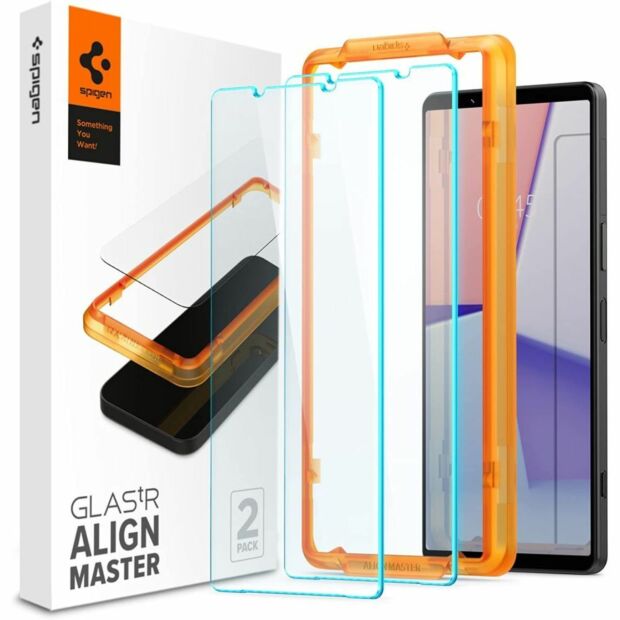 Захисне скло Spigen Glas.tR Align Master 2-Pack до Sony Xperia 1 V Clear (AGL06430)
