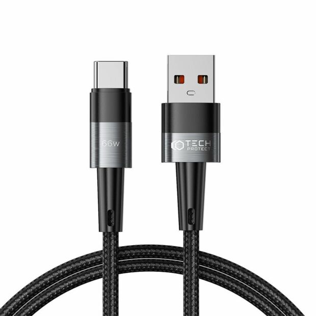 Дата-кабель Tech-Protect Ultraboost Type-C Cable PD66W/6A 1m Grey (9490713934135)