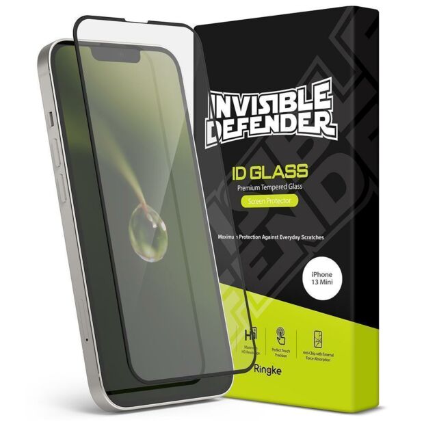 Захисне скло Fusion Invisible Defender Full Cover Glass для iPhone 13 Mini Black (G4as057)