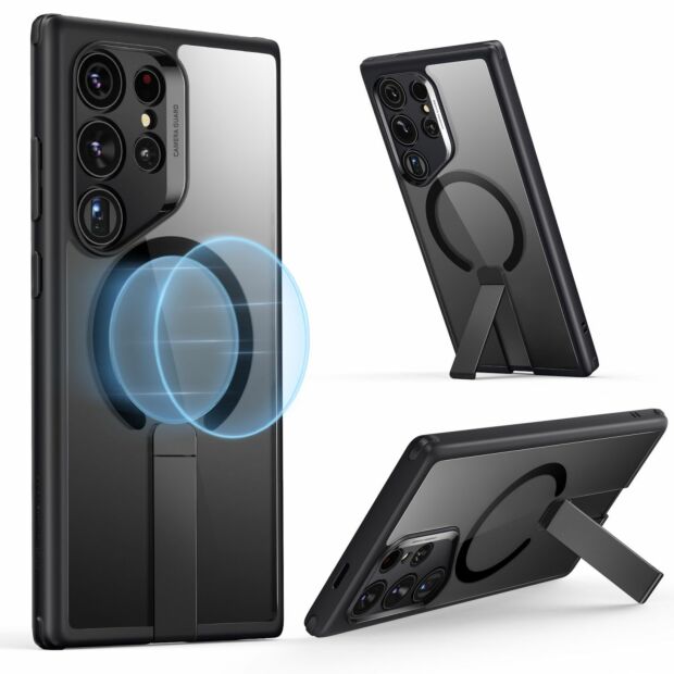 Чехол ESR Boost Flickstand Halolock для Samsung Galaxy S24 Ultra Clear Black (1A7110301)