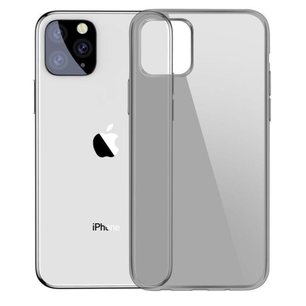 Чехол Baseus Simple series для iPhone 11 Pro Max Transparent Black (ARAPIPH65S-01)