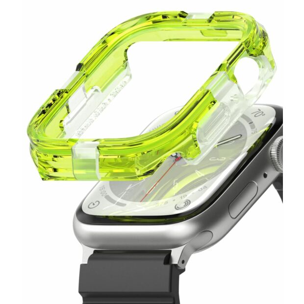 Чохол Ringke Fusion Bumper до Apple Watch 4/5/SE/6/7/8/9 44/45mm Neon Green (FB71103RS)