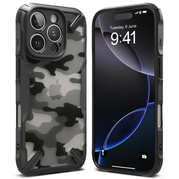 Чехол Ringke Fusion X для iPhone 16 Pro Camo Black (FX904E73)