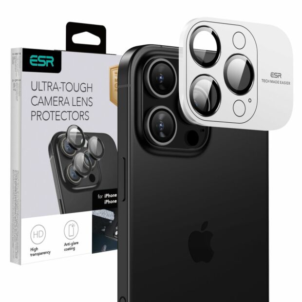 Захисне скло на камеру ESR Armorite Camera Lens до iPhone 15 Pro/15 Pro Max/16 Pro/16 Pro Max Black (1D732002)