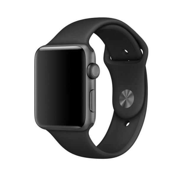 Ремешок Tech-Protect Smoothband для Apple Watch 1/2/3/4/5/6/SE/7/8/9/Ultra 42/44/45/49mm Black