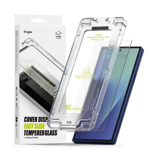 Захисне скло Ringke Cover Display Easy Slide Tempered Glass 2-Pack для Samsung Galaxy Fold 7 Clear (G4as1110)