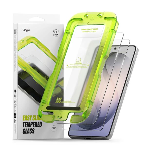 Захисне скло Ringke Easy Slide Tempered Glass 2-Pack до Samsung Galaxy S26 Clear (G4as1229)