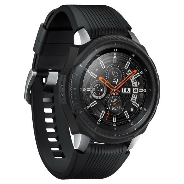 Чехол Spigen Liquid Air для Galaxy Watch/Gear S3 Frontier 46mm Black (603CS25100)