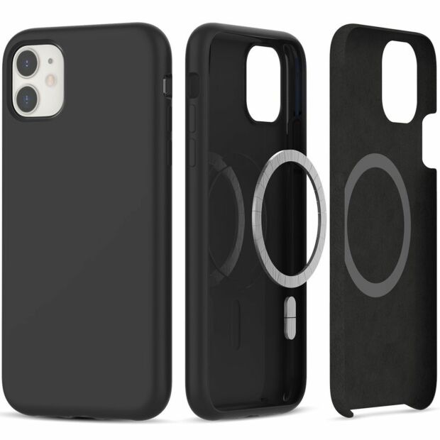 Чехол Tech-Protect Silicone MagSafe для iPhone 11 Black