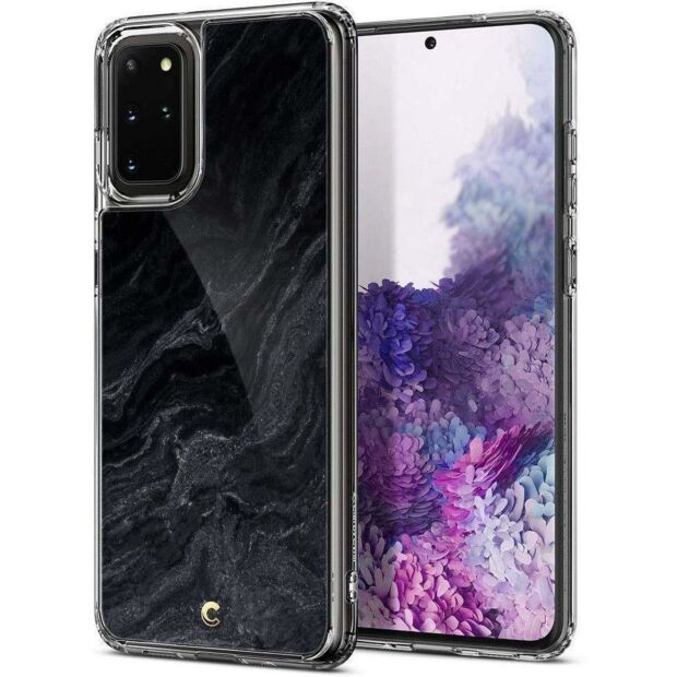 Чехол Spigen Ciel Cecile Crystal для Samsung Galaxy S20 Plus Noir Marble (ACS00917)