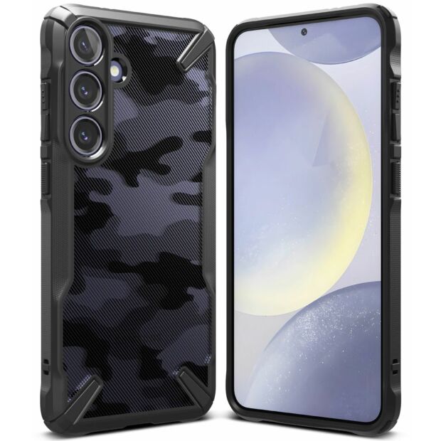 Чехол Ringke Fusion X для Samsung Galaxy S24+ Plus Camo Black (FX793E73)
