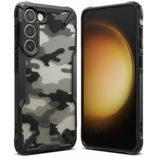 Чехол Fusion X для Samsung Galaxy S23+ Plus Camo Black (FX691E73)