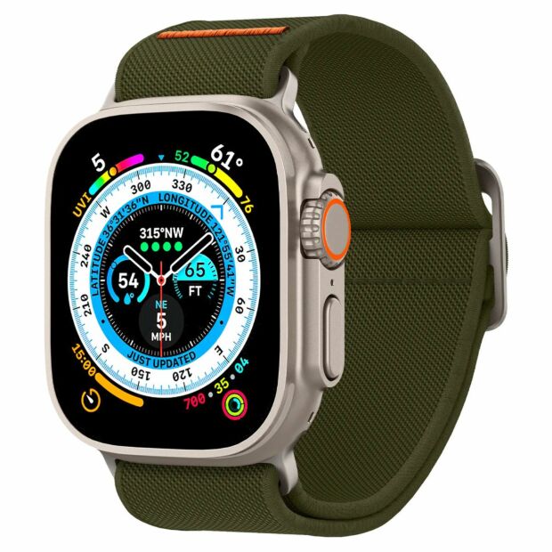 Ремінець Spigen Watch Band Lite Fit Ultra до Apple Watch 44/45/46/49mm Khaki (AMP05985)