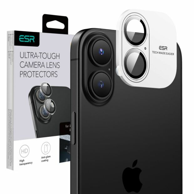 Защитное стекло на камеру ESR Armorite Camera Lens Protector для iPhone 16/16 Plus Clear (1D731001)