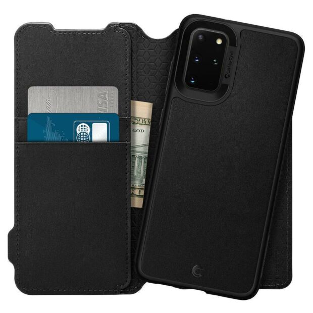 Чехол Spigen Ciel Wallet Brick для Samsung Galaxy S20 Plus Black (ACS00773)