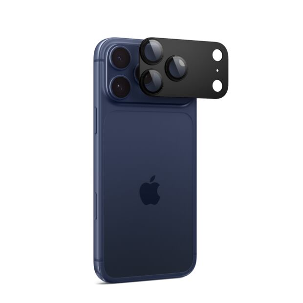 Скло на камеру Spigen EZ Fit Optik Pro XL 1-Pack до iPhone 17 Pro Black (AGL10644)