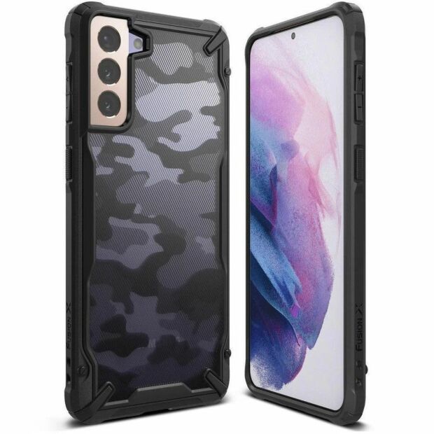 Чехол Fusion X для Samsung Galaxy S21 Plus Camo Black (XDSG0045)