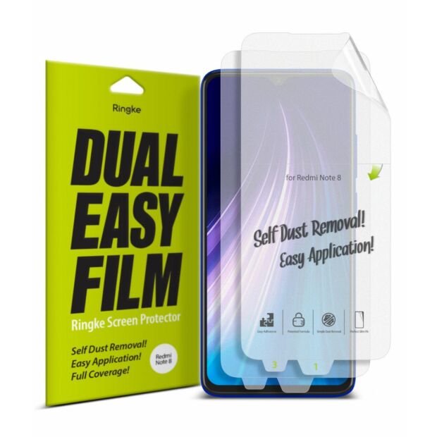 Защитная плёнка Fusion Dual Easy Film для Xiaomi Redmi Note 8 Clear (ESXI0002)