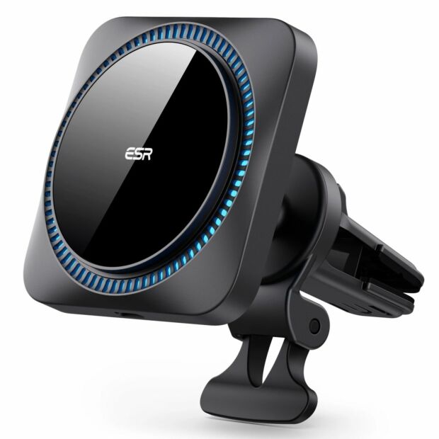 Магнитный автодержатель ESR Halolock Wireless Car Charger with CryoBoost Black (2C5400203)